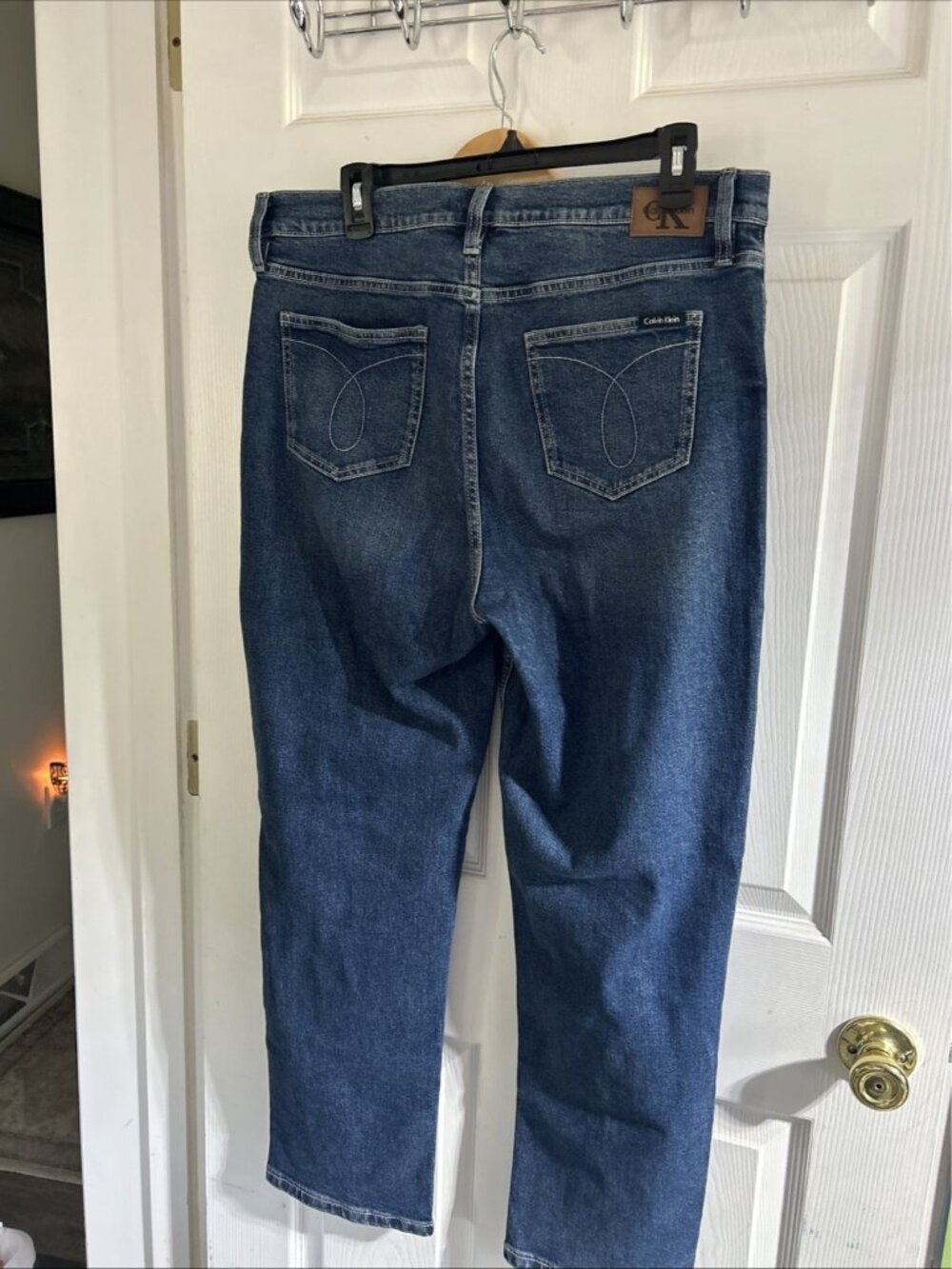 Calvin Klein Jeans Women’s 12 Melody High Waist Straight Leg Casual Denim NWOT - Picture 2 of 6